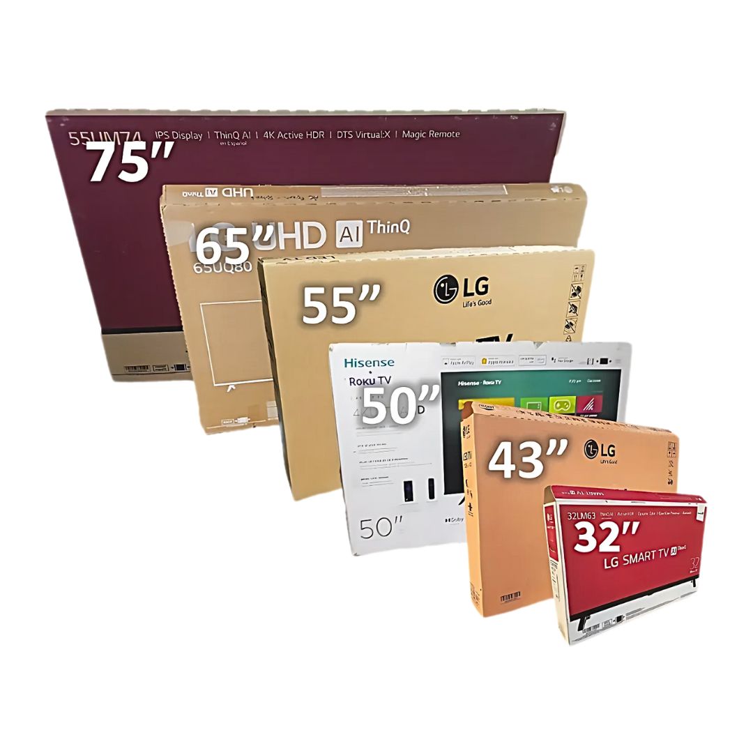 Cajas de TV para mudanza Con/Sin Tecnopor